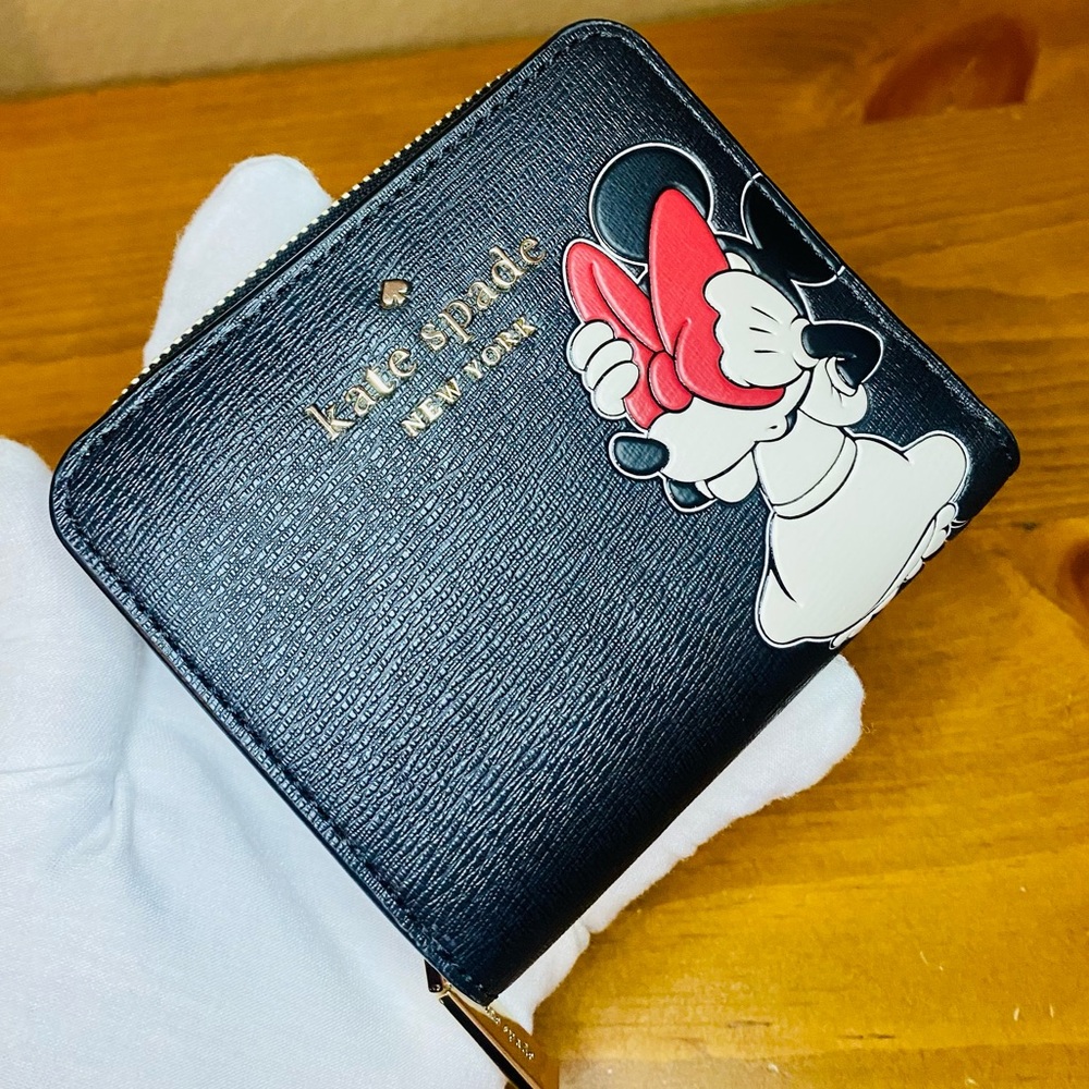 NEW! Disney X Kate Spade New York Minnie Mouse Zip Around Wallet - Picture 5 of 17